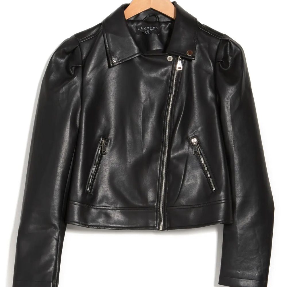 Luxury vegan leather jacket